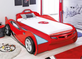 CARBED Кровать-машина Coupe с выдвижной кроватью Red 20.03.1306.00 в Камне-на-Оби - kamen-na-obi.katalogmebeli.com | фото 1