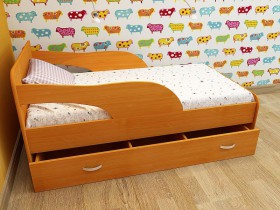 Кровать детская Максимка Млечный дуб/Венге в Камне-на-Оби - kamen-na-obi.katalogmebeli.com | фото 4