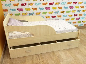 Кровать детская Максимка Млечный дуб/Венге в Камне-на-Оби - kamen-na-obi.katalogmebeli.com | фото 8