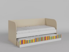Диван-кровать Клаксон без машинок (Белый/корпус Клен) в Камне-на-Оби - kamen-na-obi.katalogmebeli.com | фото