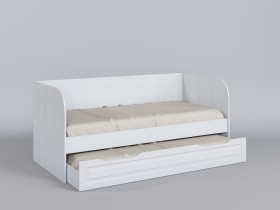 Диван-кровать Классика (Белый/корпус Выбеленное дерево) в Камне-на-Оби - kamen-na-obi.katalogmebeli.com | фото