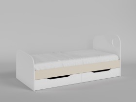 Диван-кровать Санни (Белый/корпус Клен) в Камне-на-Оби - kamen-na-obi.katalogmebeli.com | фото 2
