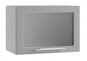 Кёльн ШВГС 500 Шкаф верхний горизонтальный со стеклом (Софт бланж/корпус Белый) в Камне-на-Оби - kamen-na-obi.katalogmebeli.com | фото