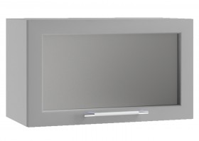 Кёльн ШВГС 600 Шкаф верхний горизонтальный со стеклом (Софт бланж/корпус Белый) в Камне-на-Оби - kamen-na-obi.katalogmebeli.com | фото