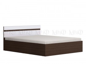 Ким кровать 1,4 (Венге/белый глянец) в Камне-на-Оби - kamen-na-obi.katalogmebeli.com | фото