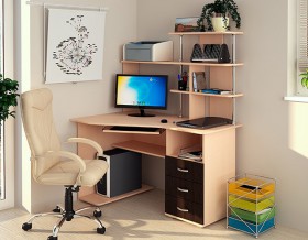 Компьютерный стол Форест NEW (венге/лоредо) в Камне-на-Оби - kamen-na-obi.katalogmebeli.com | фото