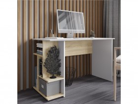 Компьютерный стол СКМ-6 белый/дуб сонома в Камне-на-Оби - kamen-na-obi.katalogmebeli.com | фото