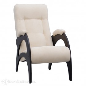 Кресло для отдыха Неаполь Модель 9 без лозы (Венге-эмаль/Ткань Ваниль Verona Vanilla) в Камне-на-Оби - kamen-na-obi.katalogmebeli.com | фото 1
