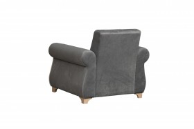 Кресло для отдыха "Порто" (велюр графит / микровельвет крем) в Камне-на-Оби - kamen-na-obi.katalogmebeli.com | фото 8