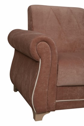 Кресло для отдыха "Порто" (велюр киви корица / микровельвет крем) в Камне-на-Оби - kamen-na-obi.katalogmebeli.com | фото 3