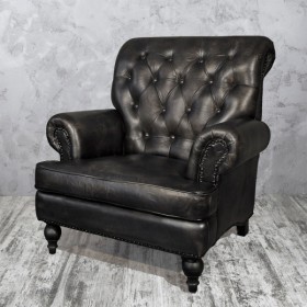 Кресло кожаное Лофт Аристократ в Камне-на-Оби - kamen-na-obi.katalogmebeli.com | фото 2