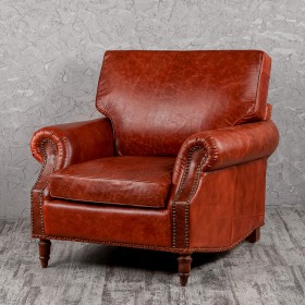 Кресло кожаное Лофт Аристократ (кожа буйвола) в Камне-на-Оби - kamen-na-obi.katalogmebeli.com | фото