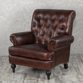 Кресло кожаное Лофт Чарльз в Камне-на-Оби - kamen-na-obi.katalogmebeli.com | фото 1