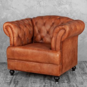 Кресло кожаное Лофт Честер-Нью в Камне-на-Оби - kamen-na-obi.katalogmebeli.com | фото 1
