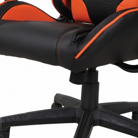 Кресло компьютерное BRABIX GT Racer GM-100 (черный, оранжевый) в Камне-на-Оби - kamen-na-obi.katalogmebeli.com | фото 2