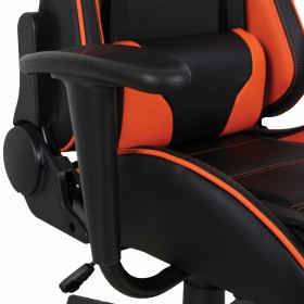 Кресло компьютерное BRABIX GT Racer GM-100 (черный, оранжевый) в Камне-на-Оби - kamen-na-obi.katalogmebeli.com | фото 3