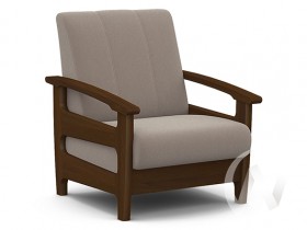 Кресло для отдыха Омега (орех лак/CATANIA COCOA) в Камне-на-Оби - kamen-na-obi.katalogmebeli.com | фото 1