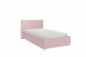 Кровать 0.9 Бест с основанием (Нежно-розовый велюр) в Камне-на-Оби - kamen-na-obi.katalogmebeli.com | фото 1