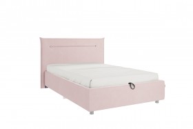 Кровать 1,2 Альба (Нежно-розовый велюр/под-мех) в Камне-на-Оби - kamen-na-obi.katalogmebeli.com | фото