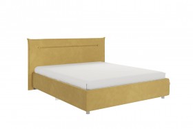 Кровать 1,6 Альба с основанием (Медовый велюр) в Камне-на-Оби - kamen-na-obi.katalogmebeli.com | фото