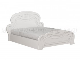 Кровать 1,6м Александрина (Белый/Белый глянец) в Камне-на-Оби - kamen-na-obi.katalogmebeli.com | фото