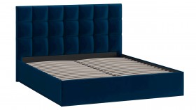 Кровать без ПМ «Эмбер» Велюр Confetti/Blue в Камне-на-Оби - kamen-na-obi.katalogmebeli.com | фото 3