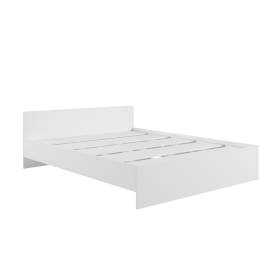Кровать без ящ. М1400 Мадера Белый в Камне-на-Оби - kamen-na-obi.katalogmebeli.com | фото