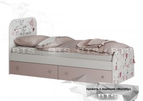 Кровать детская с ящиками КР-10 Малибу в Камне-на-Оби - kamen-na-obi.katalogmebeli.com | фото