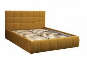 Кровать "Диана" ш. 1400 (Н=1010мм) (жаккард горчица) в Камне-на-Оби - kamen-na-obi.katalogmebeli.com | фото