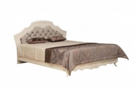 Кровать двойная "Кантри" (вудлайн кремовый/патина/ортопед/1820) в Камне-на-Оби - kamen-na-obi.katalogmebeli.com | фото