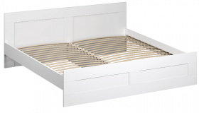 Кровать двухспальная Сириус 1800мм белый в Камне-на-Оби - kamen-na-obi.katalogmebeli.com | фото