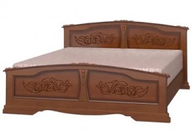 Кровать Елена из массива сосны 1400*2000 Орех в Камне-на-Оби - kamen-na-obi.katalogmebeli.com | фото 4