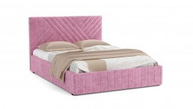 Кровать Гамма ш. 1400 (без основания для хранения) (велюр тенерифе розовый) в Камне-на-Оби - kamen-na-obi.katalogmebeli.com | фото 1