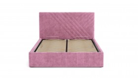 Кровать Гамма ш. 1400 (без основания для хранения) (велюр тенерифе розовый) в Камне-на-Оби - kamen-na-obi.katalogmebeli.com | фото 2