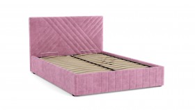 Кровать Гамма ш. 1400 (без основания для хранения) (велюр тенерифе розовый) в Камне-на-Оби - kamen-na-obi.katalogmebeli.com | фото 3