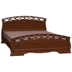 Кровать Грация-1 из массива сосны 1400*2000 Орех в Камне-на-Оби - kamen-na-obi.katalogmebeli.com | фото 8