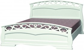 Кровать Грация-1 из массива сосны 1400*2000 Орех в Камне-на-Оби - kamen-na-obi.katalogmebeli.com | фото 9