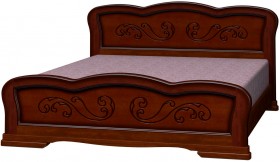 Кровать Карина-8 из массива сосны 1600*2000 Орех в Камне-на-Оби - kamen-na-obi.katalogmebeli.com | фото 4