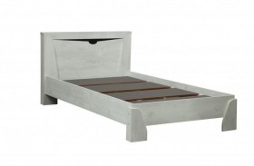 Кровать одинарная 33.07 с настилом "Лючия" (ш. 900)/(бетон пайн белый / венге / белый) в Камне-на-Оби - kamen-na-obi.katalogmebeli.com | фото