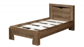 Кровать одинарная 33.07 с настилом "Лючия" (ш. 900)/(кейптаун / венге / белый) в Камне-на-Оби - kamen-na-obi.katalogmebeli.com | фото