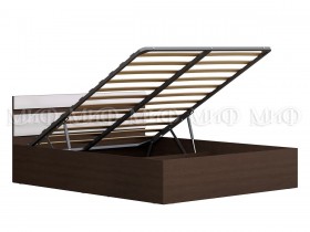 Кровать с подъемным механизмом Нэнси 1,4м (Венге/белый глянец) в Камне-на-Оби - kamen-na-obi.katalogmebeli.com | фото 1