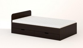 Кровать с ящиками 1200 (Венге) в Камне-на-Оби - kamen-na-obi.katalogmebeli.com | фото