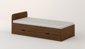 Кровать с ящиками 900 (Орех темный) в Камне-на-Оби - kamen-na-obi.katalogmebeli.com | фото 1