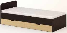 Кровать с ящиками 900 (Венге/Беленый дуб) в Камне-на-Оби - kamen-na-obi.katalogmebeli.com | фото 1