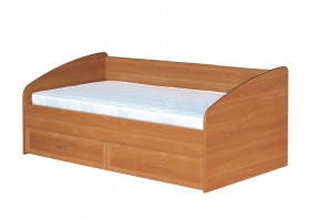 Кровать с ящиками с задней спинкой 900-1 без матраса Вишня Оксфорд в Камне-на-Оби - kamen-na-obi.katalogmebeli.com | фото