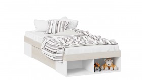 Кровать «Сканди» с ящиком Дуб Гарден/Белый в Камне-на-Оби - kamen-na-obi.katalogmebeli.com | фото