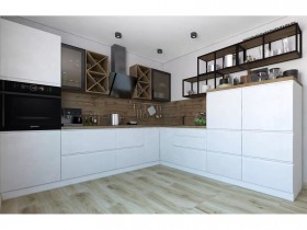 Модульная кухня Бронкс 1,8 м (Кварц) в Камне-на-Оби - kamen-na-obi.katalogmebeli.com | фото 5