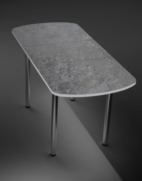 Кухонный стол 1100*700/400 ф 2 Пластик, урбан серый в Камне-на-Оби - kamen-na-obi.katalogmebeli.com | фото 2