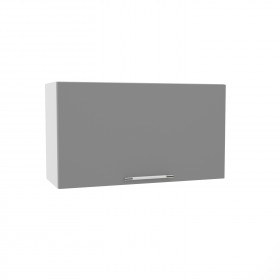 Квадро ВПГ 800 шкаф верхний горизонтальный высокий (Ваниль кожа/корпус Серый) в Камне-на-Оби - kamen-na-obi.katalogmebeli.com | фото