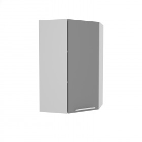 Квадро ВПУ 550 шкаф верхний угловой высокий (Железо/корпус Серый) в Камне-на-Оби - kamen-na-obi.katalogmebeli.com | фото